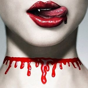 🔪 Blood drip choker necklace